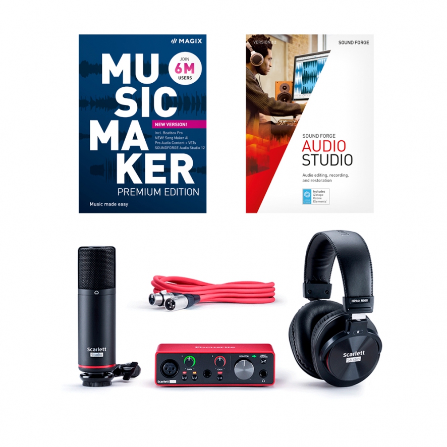 MAGIX Music Maker Studio Edition (Music Maker Premium Edition 2023 +  Samplitude Music Studio + Focusrite) – Wersje komercyjne – Sklep  internetowy firmy pixonet sp. z .
