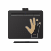 Tablet graficzny Intuos Pen Bluetooth S (A6) CTL-4100WLKN czarny + rękawiczka Wacom + programy + kurs obsługi PL