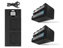 Zestaw ładowarka Newell DL-USB-C i dwa akumulatory NP-F770 do Sony
