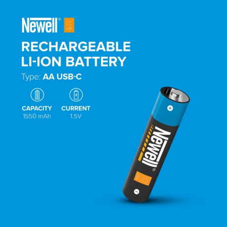 Akumulator Newell Li-ion AA USB-C 1550 mAh 2 szt