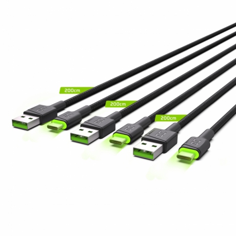 Zestaw 3x Kabel GC Ray USB - USB-C (3x 200cm)