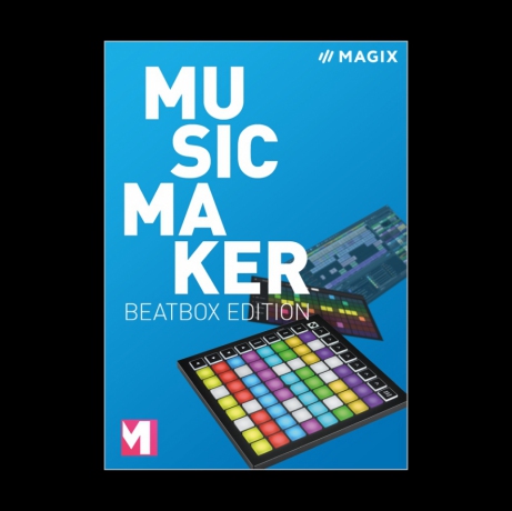 MAGIX Music Maker 2023 Beat Box Edition (Music Maker 2022 Plus Edition + Novation Launchpad Mini MK3, wersja pudełkowa, licencja komercyjna)