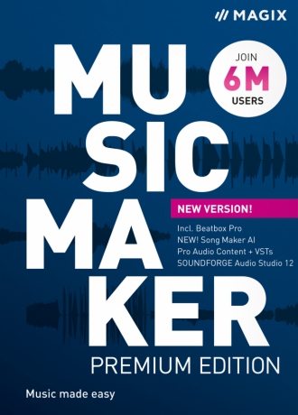 MAGIX Music Maker Premium Edition 2022 (licencja elektroniczna, komercyjna)
