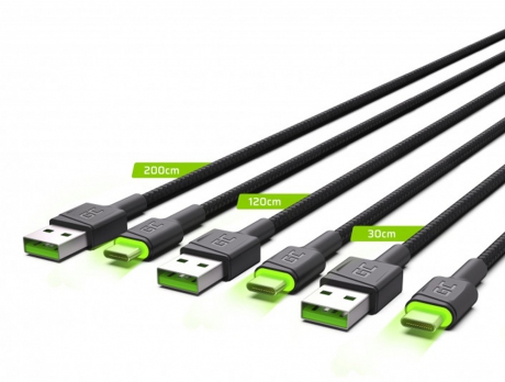 Zestaw 3x Kabel GC Ray USB - USB-C (30,120,200cm)