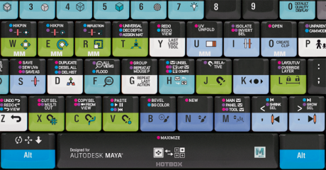 Klawiatura PC dla Autodesk Maya (typ: US, NERO) LKB-MAYA-BJPU-US